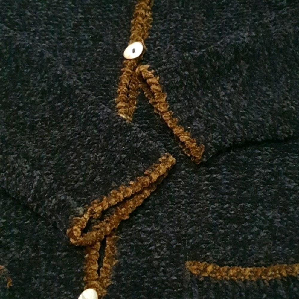 Sundance Chenille Hand Knitted Sweater Cardigan - Picture 7 of 9